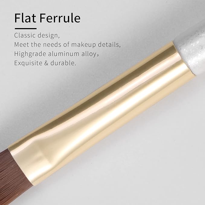 Small Flat Concealer Brush - Under Eye Sponge, Blending Brush