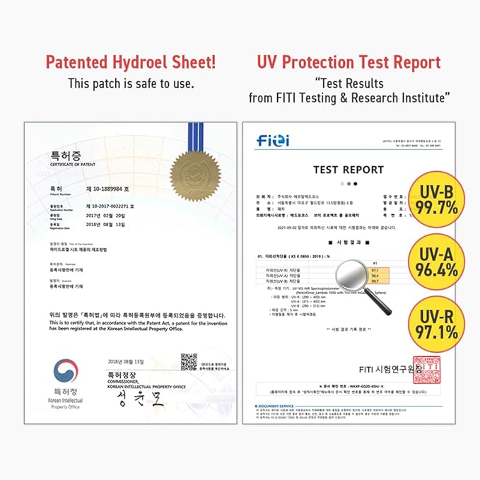 V-Protect Golf Sunscreen Patch for Golf & Outdoor Sports – UV Protection, Hydrating & Cooling Face Patches | 5 Count (Small Size)