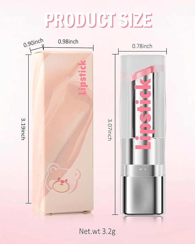 Tinted Lip Balm Moisturizing Lipstick, Red Colored Sheer Hydrating Nourishing Lip Stain for Dry Lips, Highly Pigmented Soft Texture Waterproof Transfer-Proof Lips Gloss for Women Makeup Gifts-04