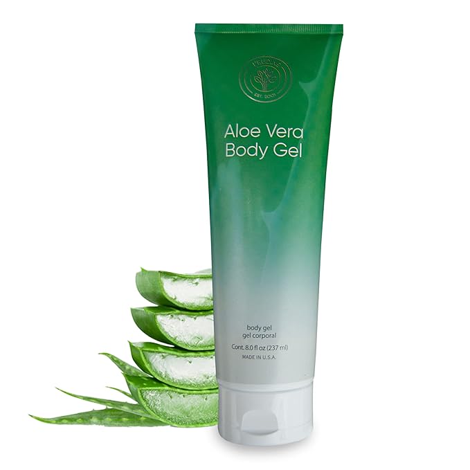 L'eudine Aloe Vera Gel - 8Fl Oz - Natural Aloe Gel for Skin Care - Premium Aloe for Sunburn Relief, Burns, and After Sun Care - for Face and Body - Scar Treatment