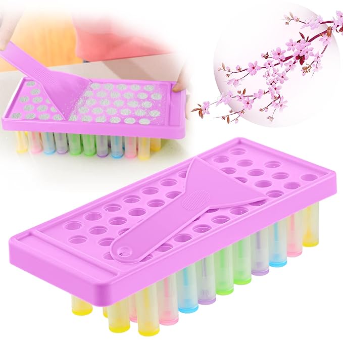 2 Sets Lip Balm Filling Tray and Spatula Set Portable Lipstick Holder Containers Lip Gloss Making Kit Capsule Lipstick Filler (Purple)