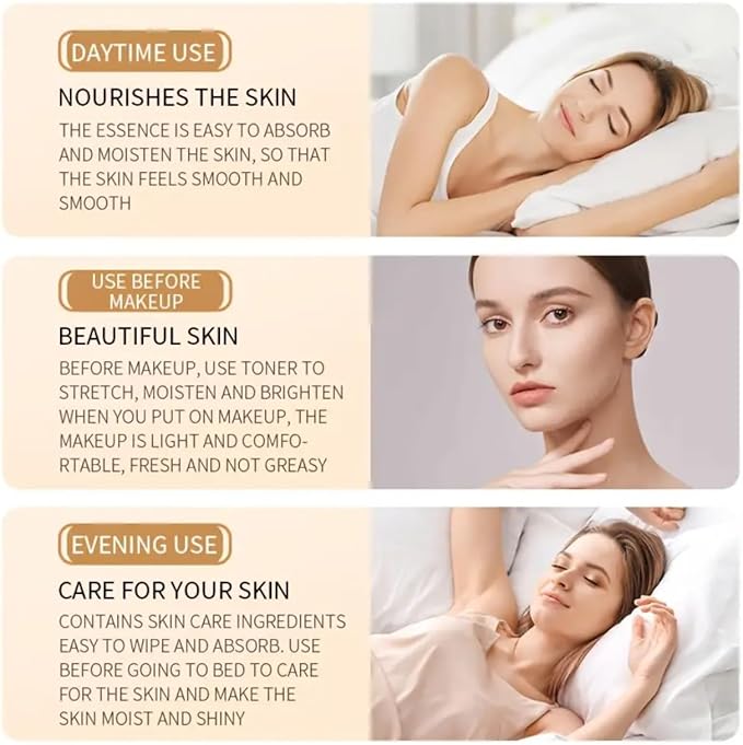 Rice Extract Hydrating Facial Toner, Skin-Nourishing Face Toner for Day & Night Use, Pore Refining & Moisturizing, Gentle Daily Skincare, 120 ml