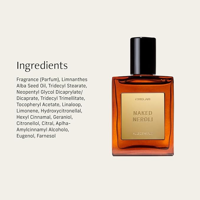 CYKLAR Perfume Oil for Skin – Naked Neroli Scent – Delicate & Sun-Soaked Perfume Fragrance with Neroli, Mandarin & Amber Notes – Travel-Friendly 30ml