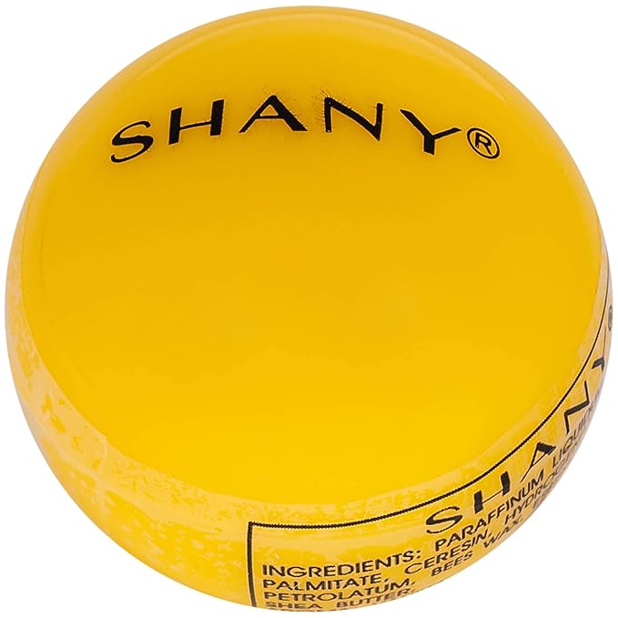 SHANY Lip Balm Sphere - Nourishing Hydrating Lip Balm Lip Care Infused with Shea Butter and Moisturizing Oils to Soothe and Repair Dry and Cracked Lips - Yellow