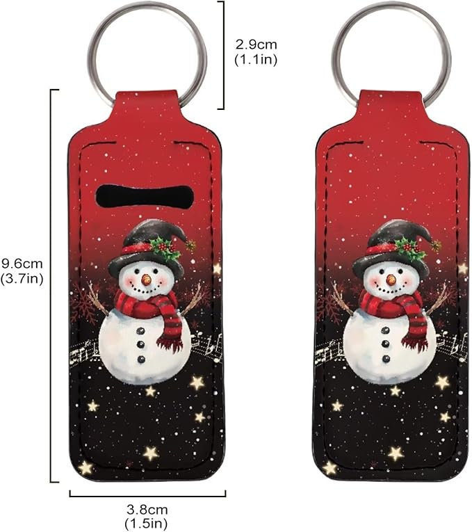 Lipstick Holder Keychain, Cute Keychains for Lip Balm Holder, Neoprene Lipstick Sleeve Pouch for Women Men Teens