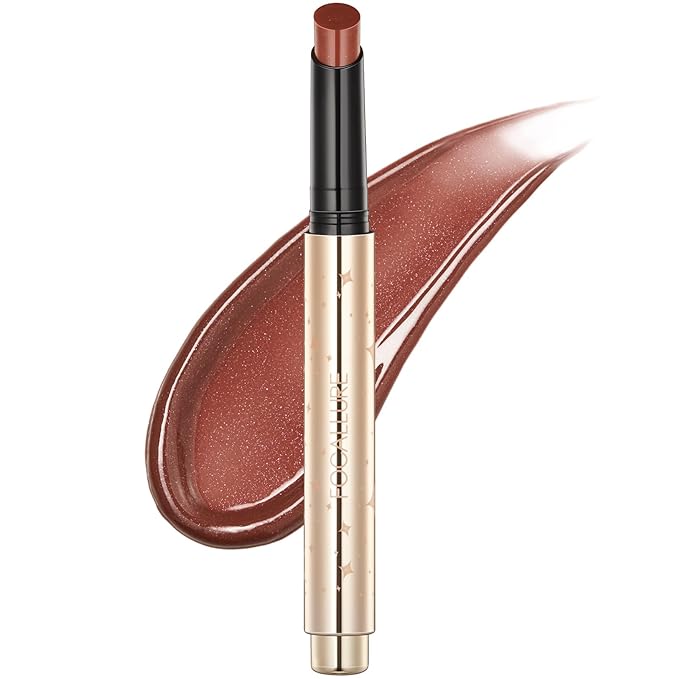 FOCALLURE Sparkling Gem Lip Plump, Hydrating & Volumizing Lip Plumper Gloss Balm, High-Shine Lip Plumping Pen, Plumps & Moisturizes, Vegan & Cruelty-Free, HALLUCINATE