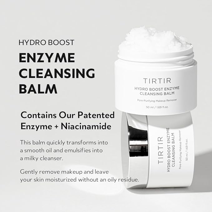 TIRTIR End-of-Day Routine - Milk Skin Toner + Hydro Enzyme Cleansing Balm