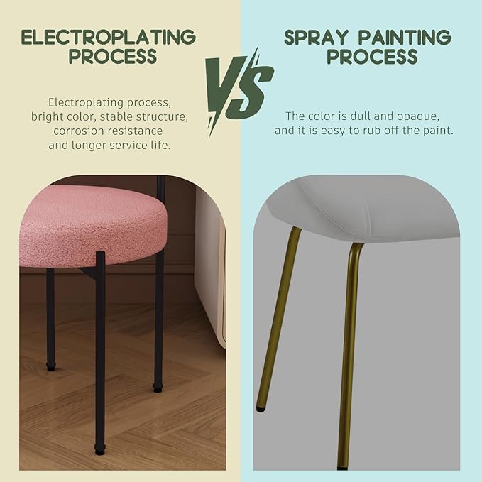 Boucle Dining Chairs Set of 6 Teddy Upholstered Dining Room Chairs Kitchen Chairs with Metal Legs Mid Century Modern Chair for Dining Room, Kitchen (Black Frame+Pink, 6)