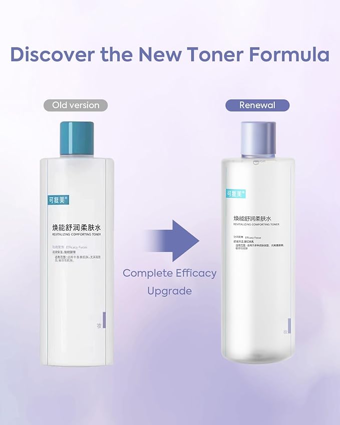 KOMFYMED Revitalizing Facial Toner – Ectoin & Hyaluronic Acid Hydrating Toner for Sensitive Skin, Soothing & Skin-Refreshing Essence for Daily Use (17 Fl. Oz./500 mL)