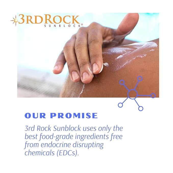 3rd Rock Essentials | Travel Size Sunblock® SunScreen Lotion SPF 35+ | Travel Sized All Natural Organic Zinc Unscented Sunscreen for Sun Protection | All Natural Personal Care (1.7 oz | Single)