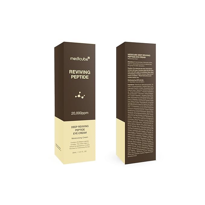 medicube Eye Serum with Deep Reviving Peptide | Eye Treatment Serum with Multi Peptides, Niacinamide & Squalane | Reduces Signs of Aging and FIne Lines | Korean Skincare, 1.01 fl.oz