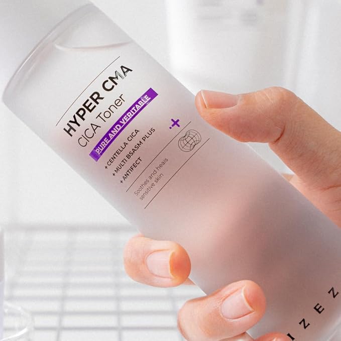 IZEZE Hyper CICA Toner 5.07 fl.oz, 150ml and Hyper CICA Cream 1.69 fl.oz, 50ml Bundle l Low-Irritation Centella CICA Facial Toner, Korean Skin Care for Sensitive Skin, Acne-Prone Skin