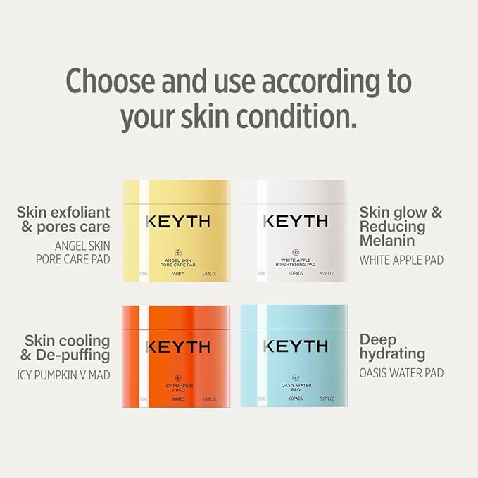 KEYTH Oasis Water PAD (150ML, 5.07 FL.OZ.) / Hydration, Moisturization, Hyal-Barrier, Acetyl Glutamine, 3 Layer Sheet