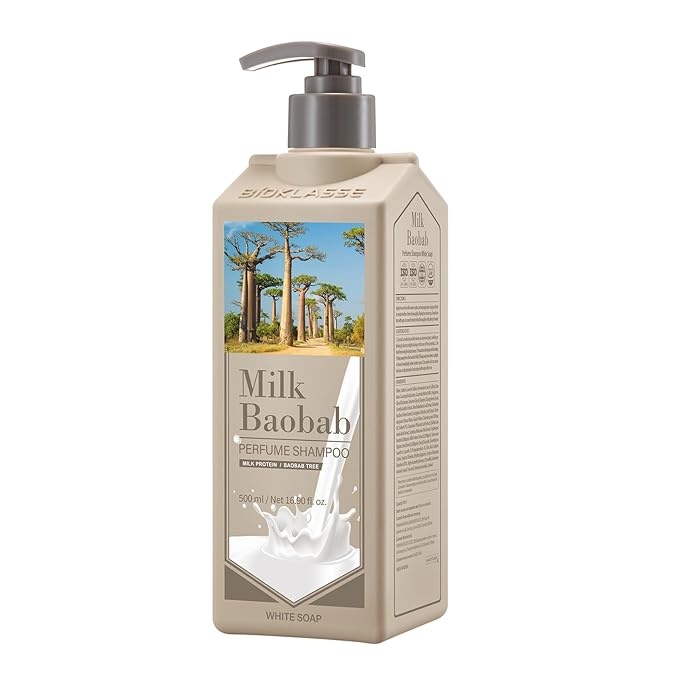 Hydrating Shampoo for Dry Hair, Nourishing Korean Hair Care, Long-Lasting White Soap Fragrance, Hydrolyzed Keratin, Paraben-Free, 16.9 fl oz