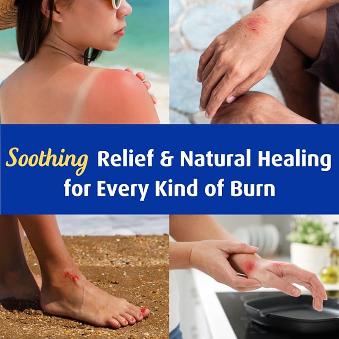 Solarcaine Advanced Cooling Hydrogel with Hypochlorous Acid, 6 oz Gel – Cooling After-Sun & Burn Gel | Soothes Discomfort, Itch & Redness – Sting-Free, Alcohol-Free, For Body & Face