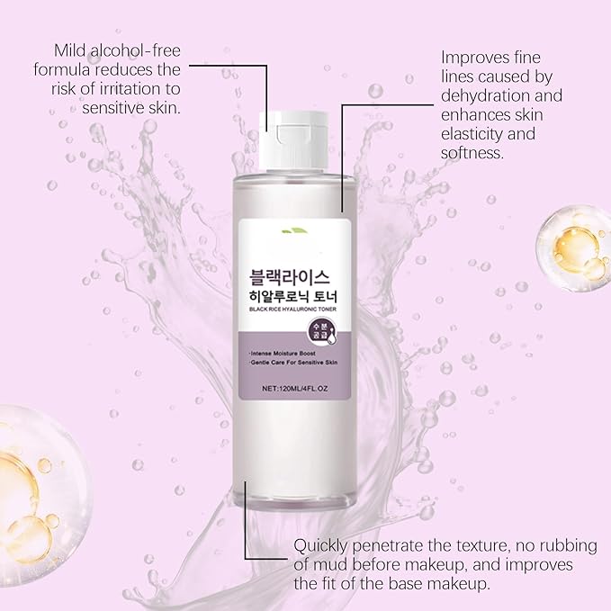 Daily Deep Hydrating Toner - Gentle Facial Essence Water, Long-Lasting Moisturizing, Soothes Dry/Tight Skin, Balances Oil(3PCS)