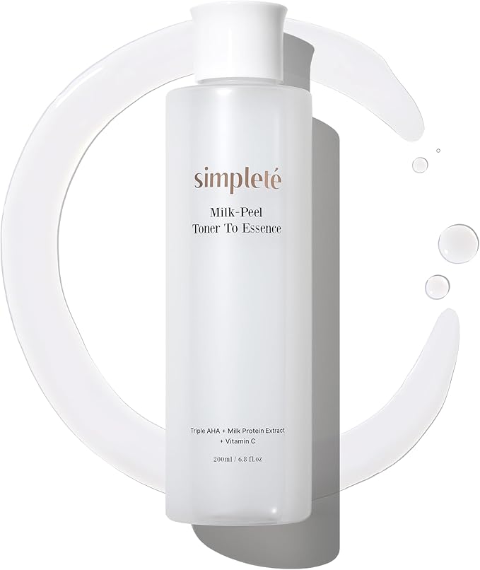 Milkpeel Toner to Essence – Gentle Daily Exfoliating, Hydrating Toner for Smooth, Radiant Skin, Strengthens Moisture Barrier, Perfect for Sensitive Skin, Balanced, Healthy Glow, 200ml