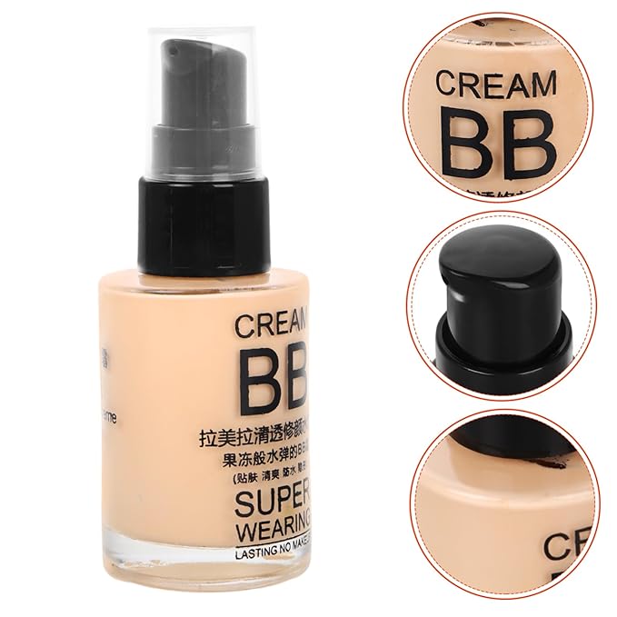 Baluue Hydrating Tinted Cream Full-coverage Foundation Concealer Correcting Makeup Base for Skin Types Non-comedogenic Aging Formula