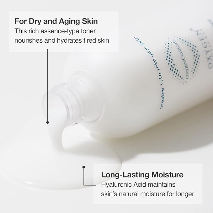 OxygenCeuticals Nutrient Toner – Essence-Type Hydrating Toner for Dry Skin, Deep Moisture & Nourishing Care with Sodium Hyaluronate, Portulaca & Allantoin Extracts. 4.05 fl.oz (120ml)