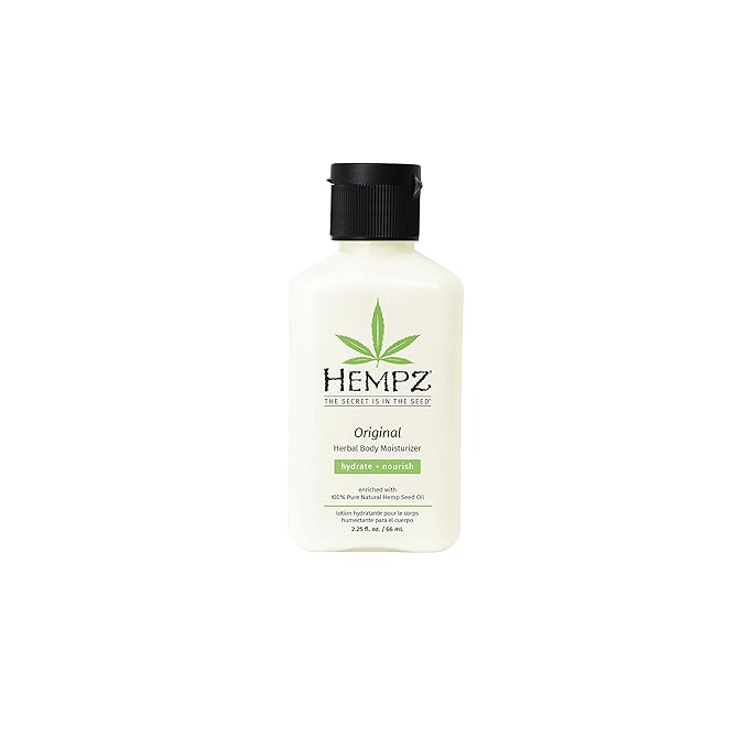 Hempz Body Lotion - Floral & Banana Daily Moisturizing Cream,Shea Butter Hand and Body Moisturizer - Hemp Lotion - Skin Care Products,Hemp Seed Oil - Mini,2.25 oz.,(Pack of 2)