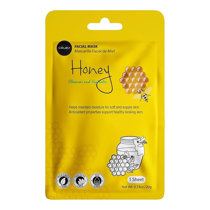 celavi Essence Facial Face Mask Paper Sheet Korea Skin Care Moisturizing 12 Pack (Mix - 2 of Each)