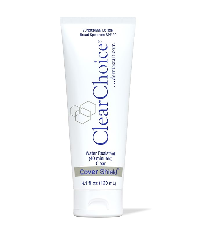 Clear Choice Cover Shield Water Resistant Sunscreen Lotion, SPF 30, Broad Spectrum, 40 Minutes Protection