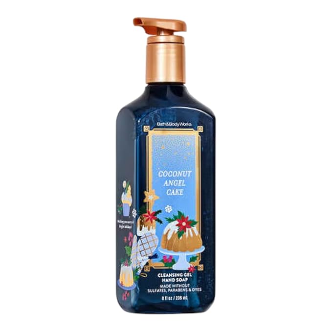 Bath & Body Works Coconut Angel Cake Hand Soap, Cleansing Gel, 8 Fl Oz (Coconut Angel Cake)