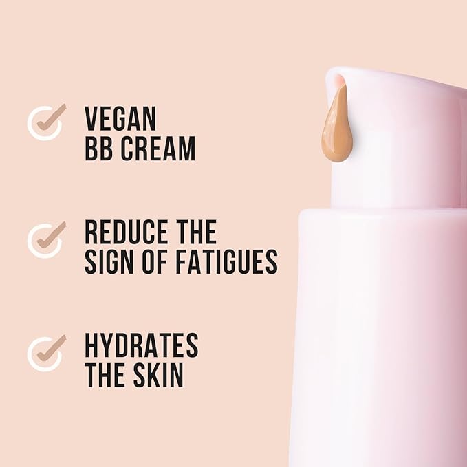 aden BB Cream VEGAN reducing the sign of fatigues FSP15 (02 Porcelain) Made in Italy
