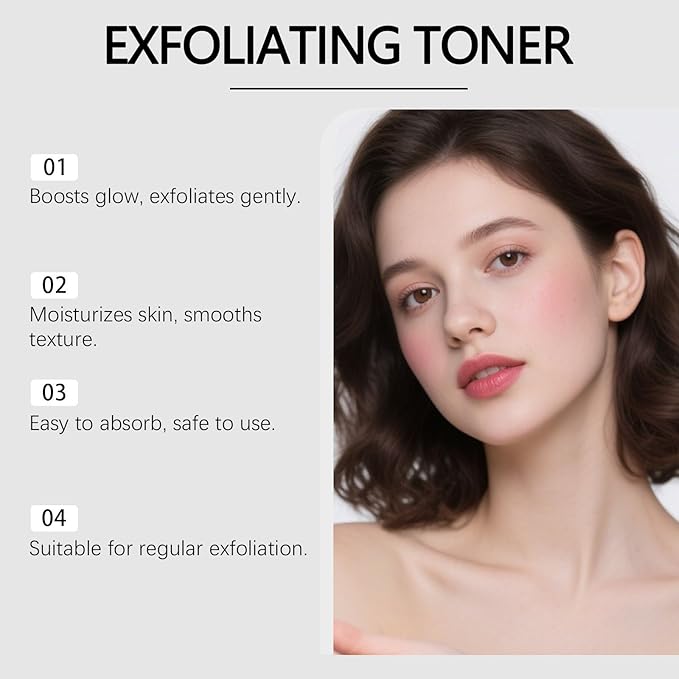 Glycolic Acid Exfoliating Toner for Face, Exfoliant for Oily & Combination Skin, Gently Removes Dead Cells, Refines Pores for Smoother Texture & a Refreshed, Healthy-Looking Glow (1)