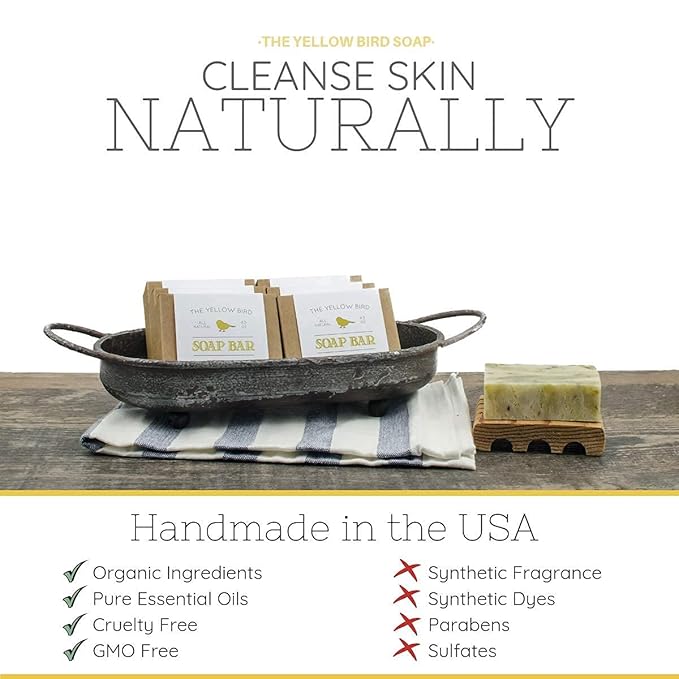 The Yellow Bird Dead Sea Mud Exfoliating Charcoal Soap & Rose Water Toner