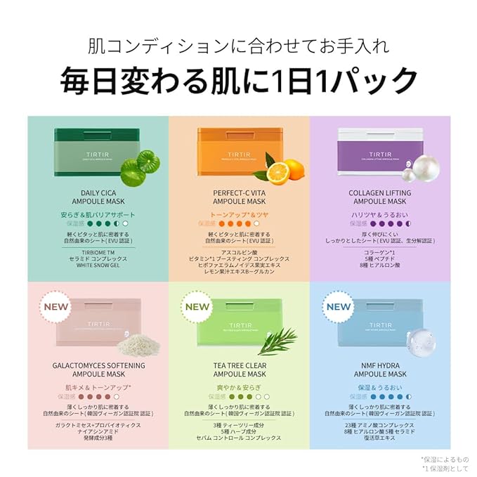 TIRTIR GALACTOMYCES AMPOULE MASK 350g*30sheets