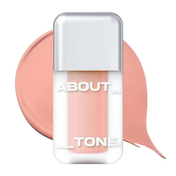 ABOUT TONE Skin Layer Fit Blusher – Semi Matte Cover Fit & Semi Glow Water Fit – High-Fitting Liquid Blush for Longwear Color, Intense Pigment, Smooth Adhesion – Korean Beauty (C07 ROSY WOOD)