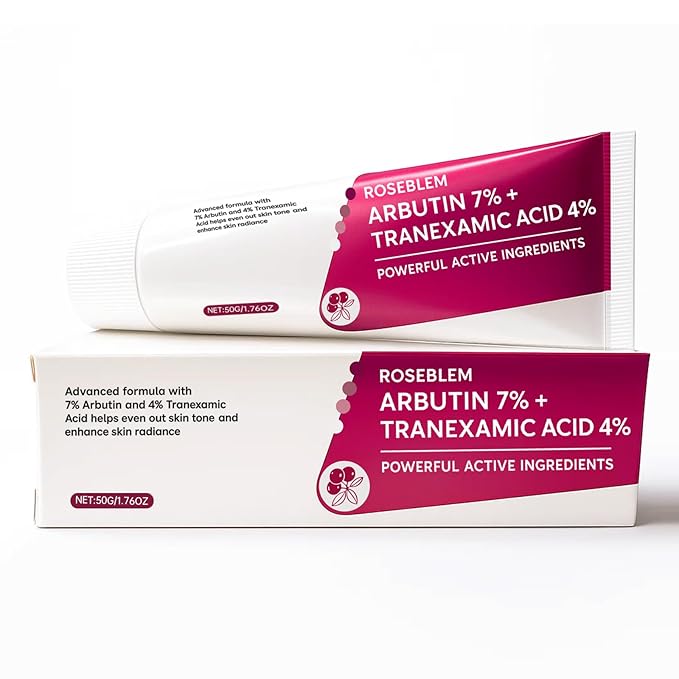Arbutin 7% + Tranexamic Acid 4% Face Cream for Dark Spots & Uneven Skin Tone – Hydrating, Non-Irritating, Safe for Sensitive Skin 1.76 oz (Pack of 1)