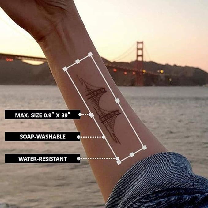 Prinker S Black & Color Temporary Tattoo Printer, Custom Tattoos in Seconds, Water-Resistant and Soap-Washable, Android & iOS Compatible, Ink Included