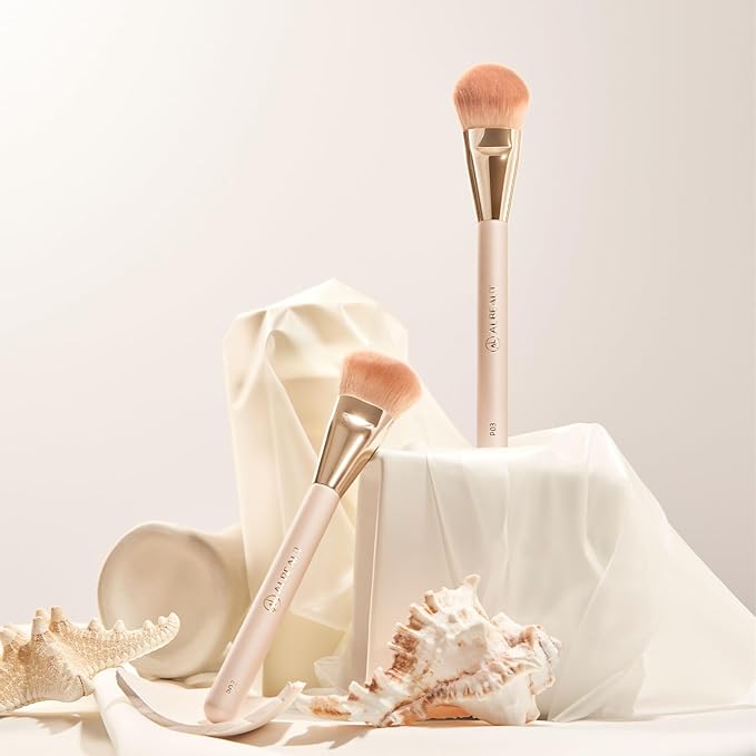 Liquid Blush Brush Angled for Cheek Makeup,Cream Foundation Contour Bronzer highlight Blending, Angled Face Makeup Tool (Multitask Face Brush)