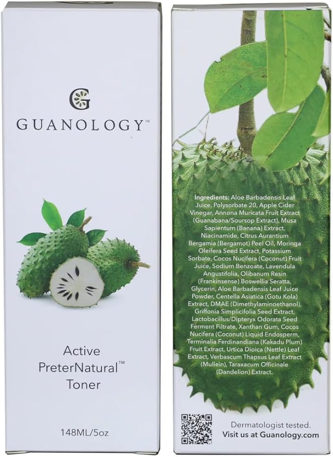Active PreterNatural Toner: 7‑in‑1 Hydrates, pH‑Balances, Soothes, Firms, Brightens, Plumps & Renews. 4‑wk Ferment Boosts Absorption + Our G‑Complex & Active Botanicals. Cruelty‑Free