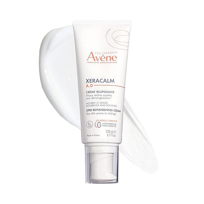 Avène XeraCalm A.D Lipid-Replenishing Cream, Atopic Dermatitis, Eczema-Prone Skin, For Dry, Itchy Skin, Restore Skin barrier, For Infants, Children & Adults, No Preservative, Fragrance-Free 6.7 Oz.