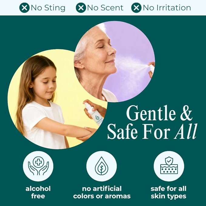 JusSpray™ Hypochlorous Acid Spray for Face and Skin | HOCI Facial Cleanser Mist | 4 oz Hypochlorous Acid for Face, Skin, Acne, Eczema, Body Acne Sprays, Piercing Aftercare, Wound Solution