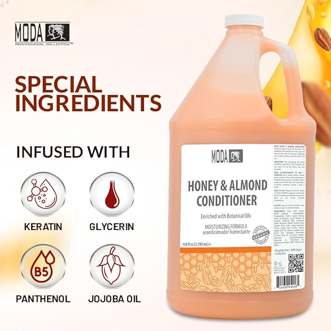 MODA Professional Hair Conditioner | Commercial Solution | Safety & Compliance, Simplified. | Transformative Results & Enhanced Reputation 128 Oz