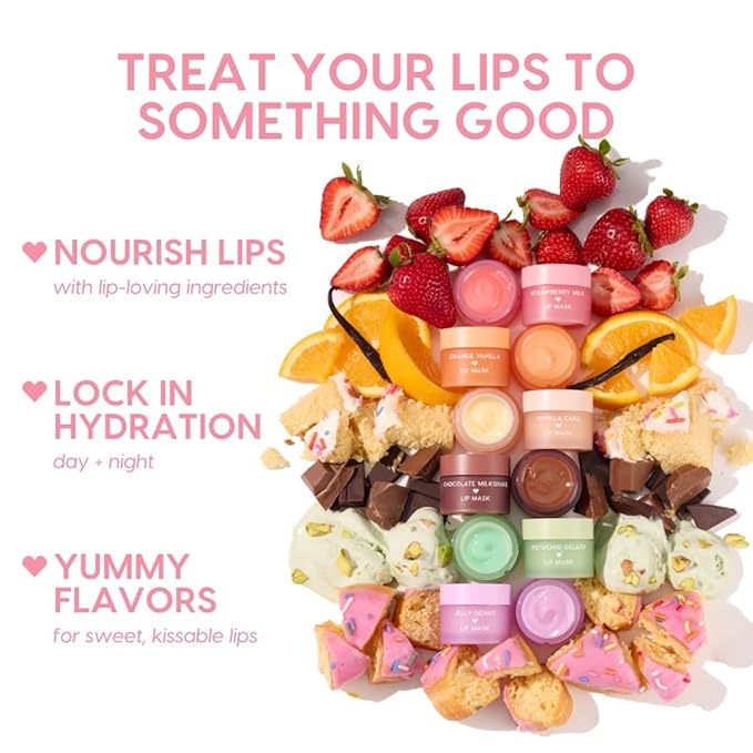 ColourPop Fresh Kiss Lip Mask - Leave-On Lip Moisturizer & Overnight Treatment - Replenishes Dry Lips with Shea Butter & Vitamin E - Chocolate Milkshake (0.28 oz)