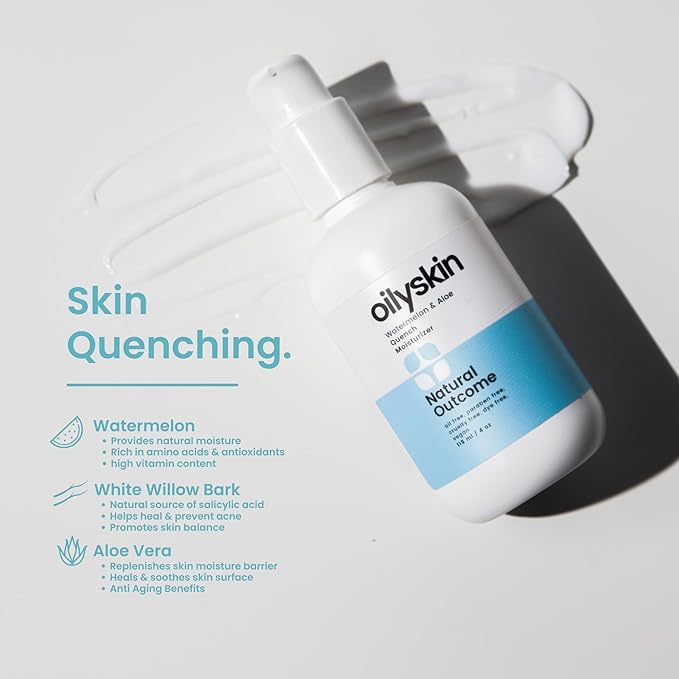 Oilyskin Quench Moisturizer by Natural Outcome for Women - 4 oz Moisturizer