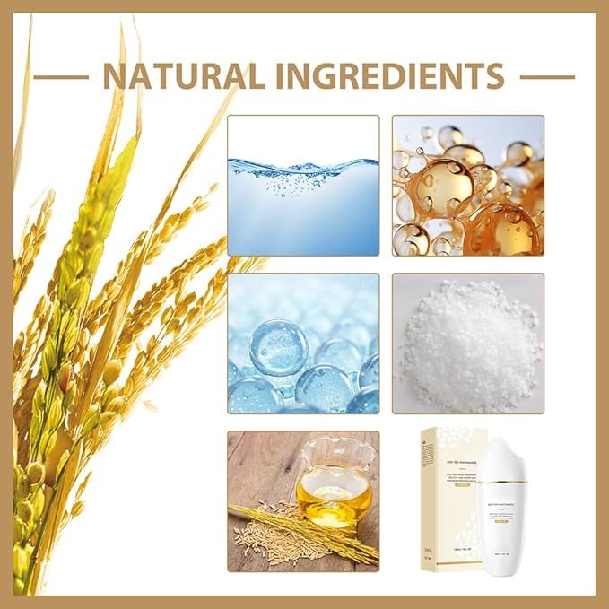 Rice Toner, Rice Extract Moist Toner, Niacinamide Facial Essence, Delicate & Tender, Deep Moisturize, Hydrating for Dry Skin (1)