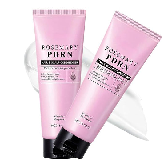 Rosemary PDRN Scalp to Strand Nourishing Conditioner, Lightweight Care for Dry Fine Weak Hair, Amino Acid for Strength & Softness, Korean Hair Care (2PCS)