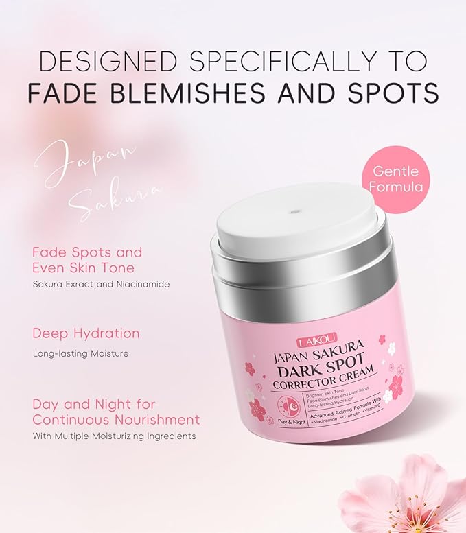 Anti Aging Night Cream for Women - Firming Skin Renewing & Hydrating Face Moisturizer with Firming Effect, JAPAN SAKURA Women Daynight Cream for Face, Korean Formula (50ml)