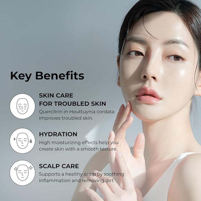 BOM Cosmetics Just One Houttuynia Cordata Extract 5.07 Fl. Oz, Facial Toner with 100% Herbal Extract, Hydrating & Soothing Toner for Face & Scalp, Vegan, Korean Skincare