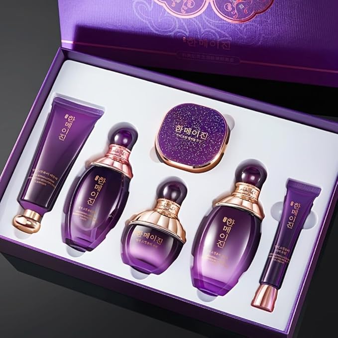 Korean- Style Skin Care Set for Women - 6pcs - Face Care with Collagen,Snail Mucin Skincare Kit - Moisturize and Nourish the Skin - Include Toner, Cleanser, Lotion, Eye Cream, Face Cream, BB Cream
