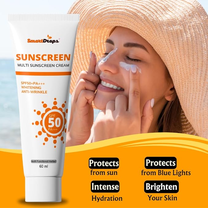 Face Sunscreen With SPF 50+ | Travel Size Sunscreen | Water Resistant Sunscreenn 120 ml
