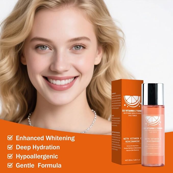 2PCS Whitening Brightening Face Toner Brightening Cream Hydration Barrier