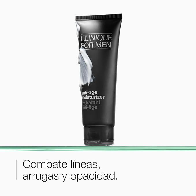 Clinique For Men Daily Anti-Age Face Moisturizer With Hyaluronic Acid,Vitamin E + Glycerin | Combats Lines,Wrinkles + Dullness | Hydrating-+ Brightening-| Lightweight,3.4 Fl Oz,(Pack of 2)