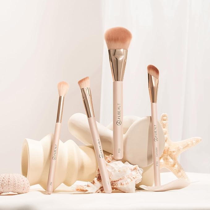 Liquid Blush Brush Angled for Cheek Makeup,Cream Foundation Contour Bronzer highlight Blending, Angled Face Makeup Tool (Multitask Face Brush)